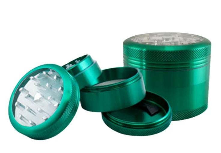 Hammercraft Clear Top 4pc Grinder w/ Pollinator 2.2" - Green