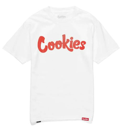Cookies LOGO T-Shirt - WHITE/RED - L