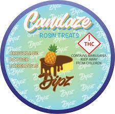 Candaze Rosin Dipz Hybrid Gummies - Berries and Cream 100mg