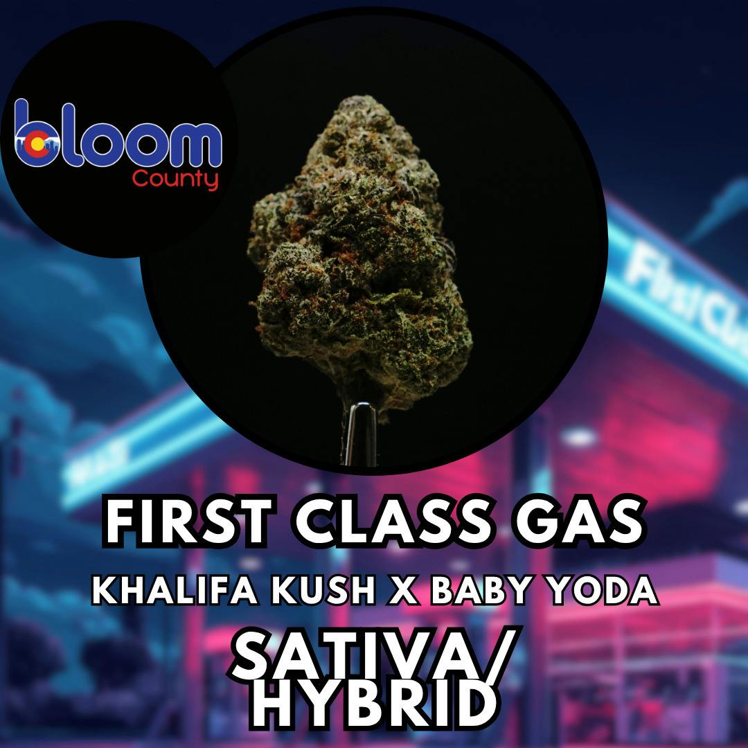 Flower - Bloom County - First Class Gas - Gold Shelf