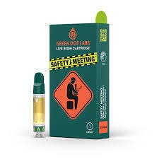 Green Dot - Live Resin Black Label Cart - Safety Meeting 1g
