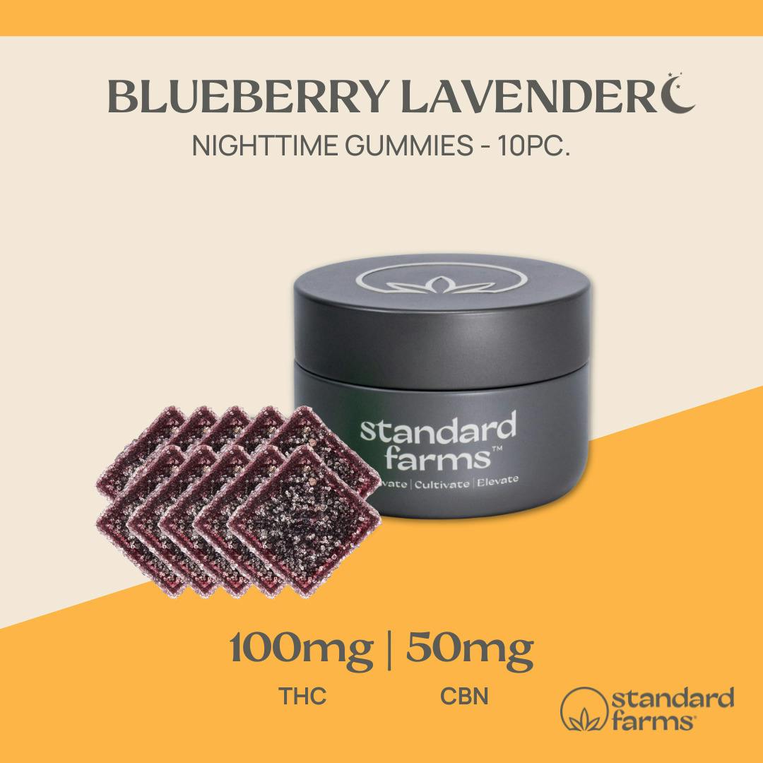 Blueberry Lavender - Nighttime | Gummies 100mg 10pk