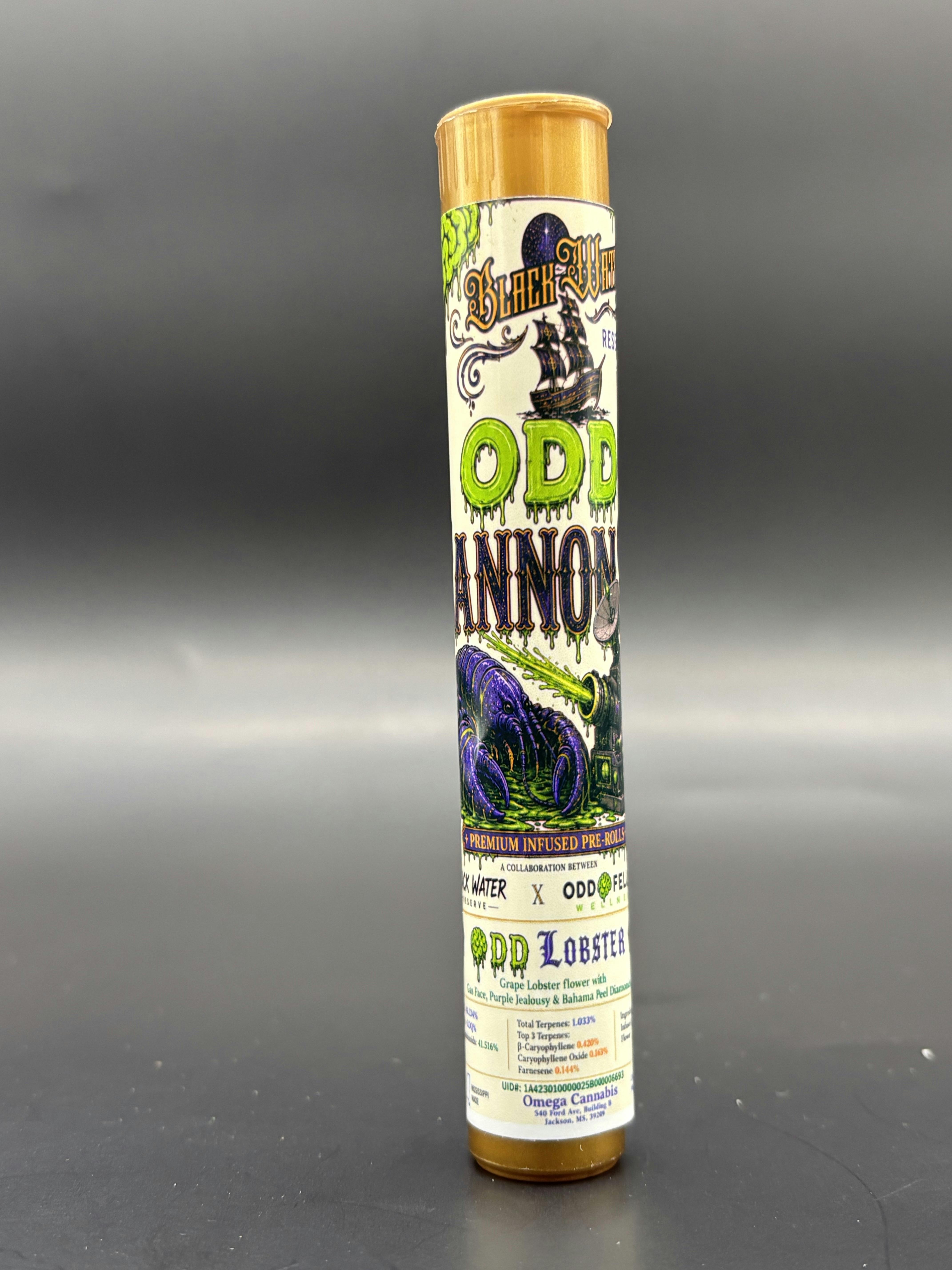 Black Water Reserve x Oddfellow - ODD Lobster - 2 pack Infused Pre Rolls at The Magnolia Healing