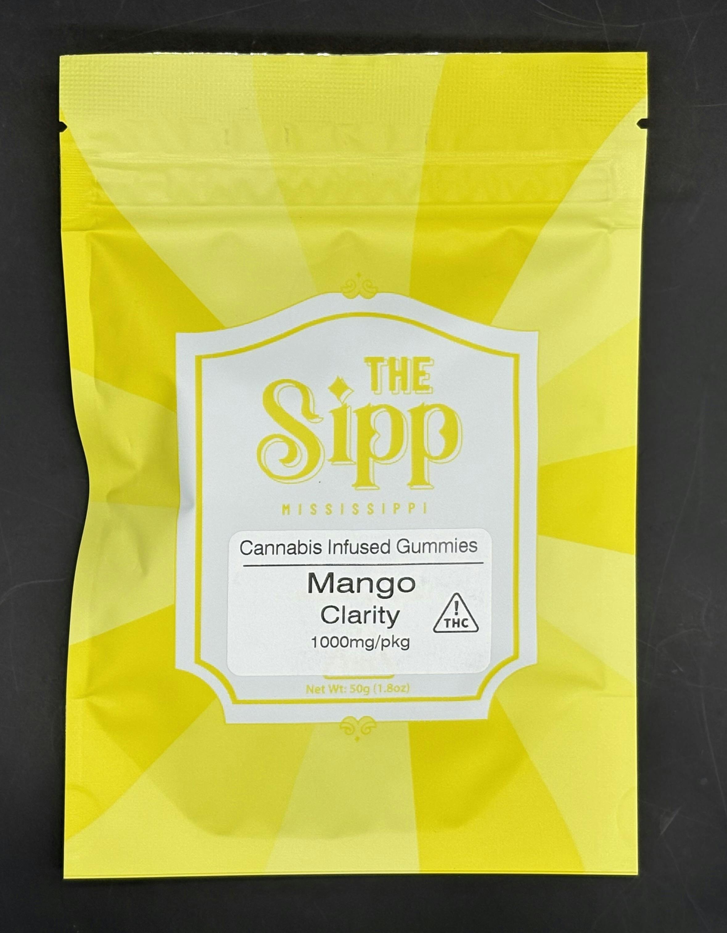 The Sipp - Mango Clarity 1:1 THC:CBD- 1000mg 10 pk