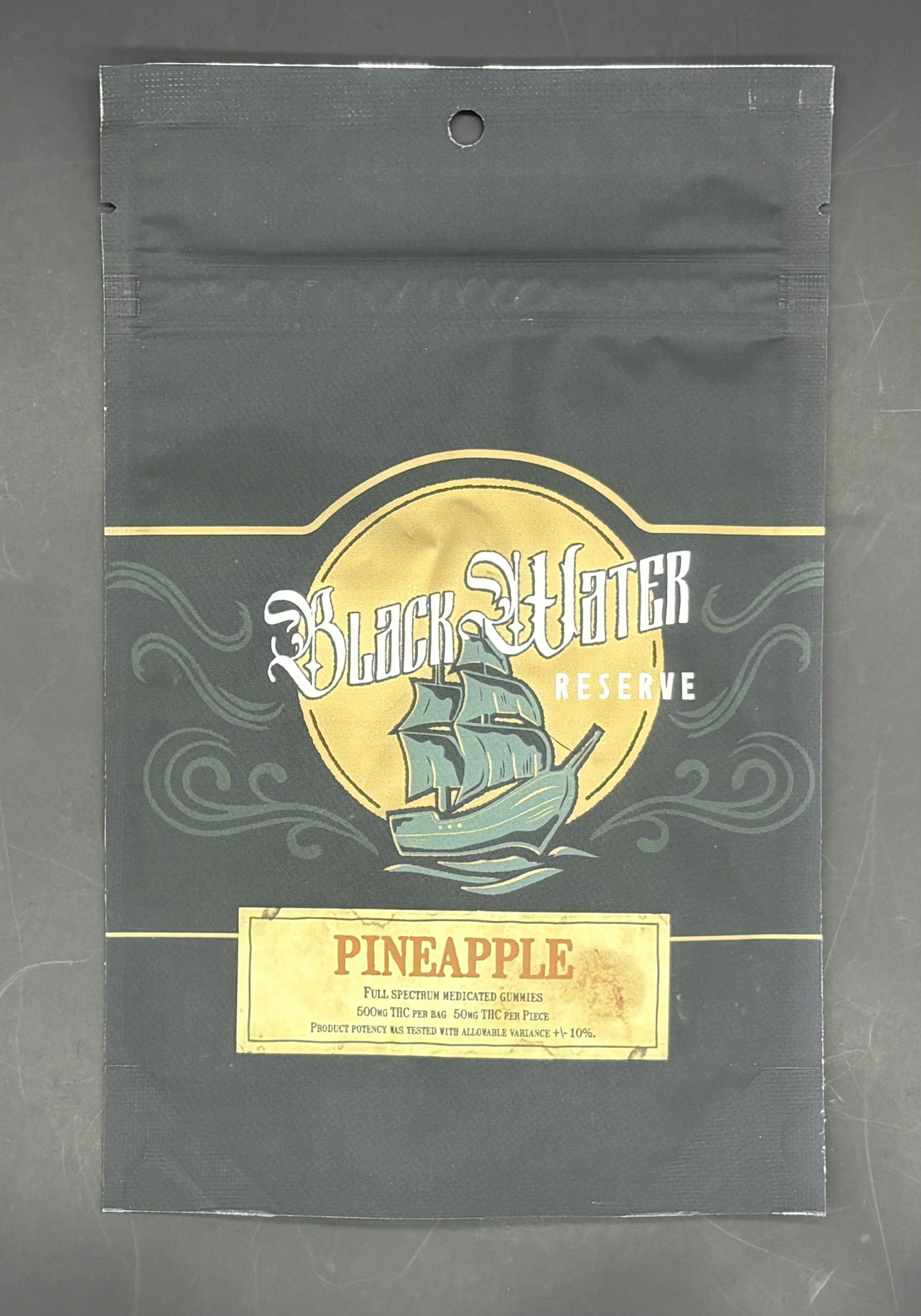 Black Water Reserve - Pineapple 500mg Gummies