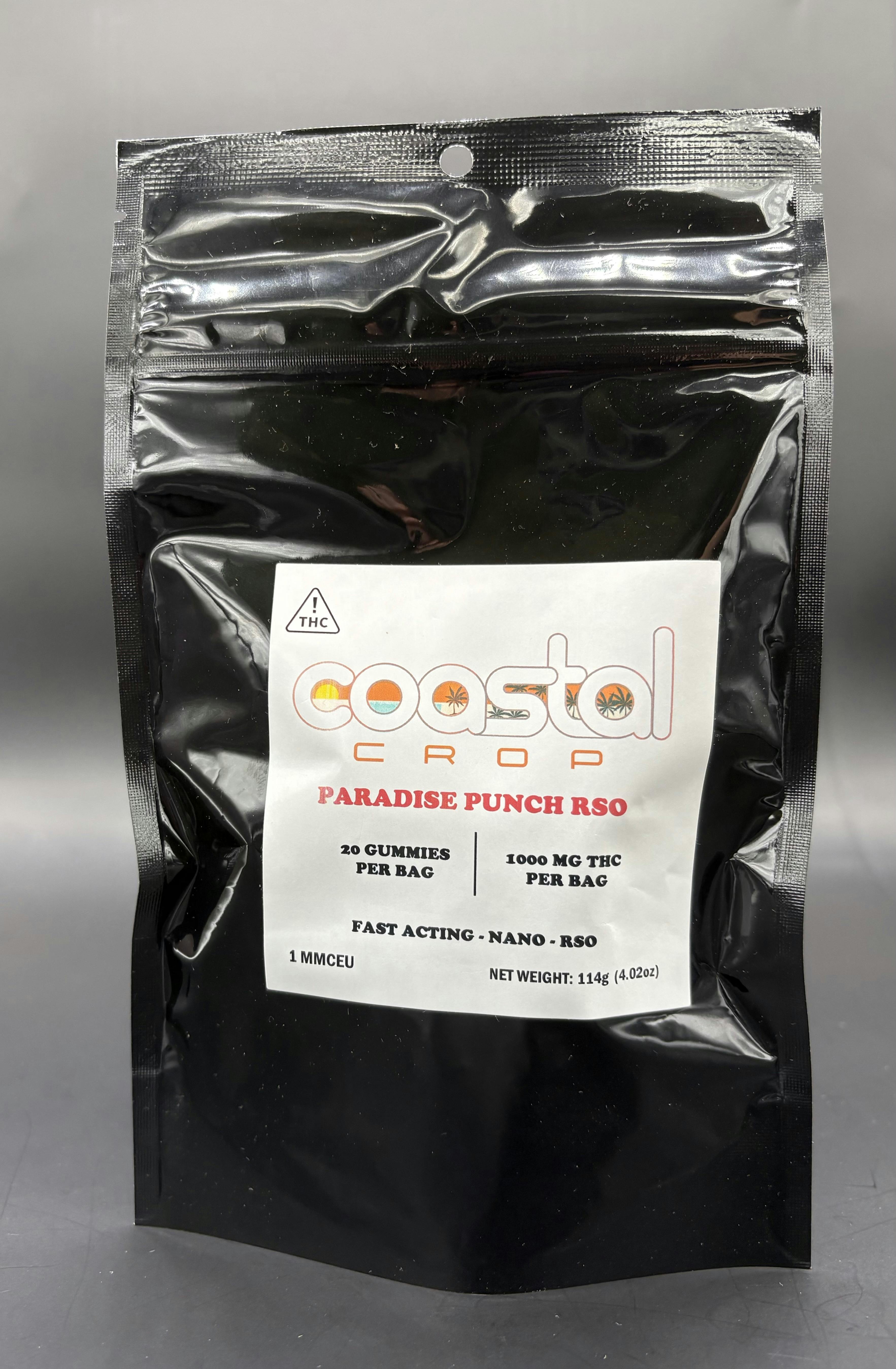 Coastal Crop - Paradise Punch RSO - 20ct 1000mg bags