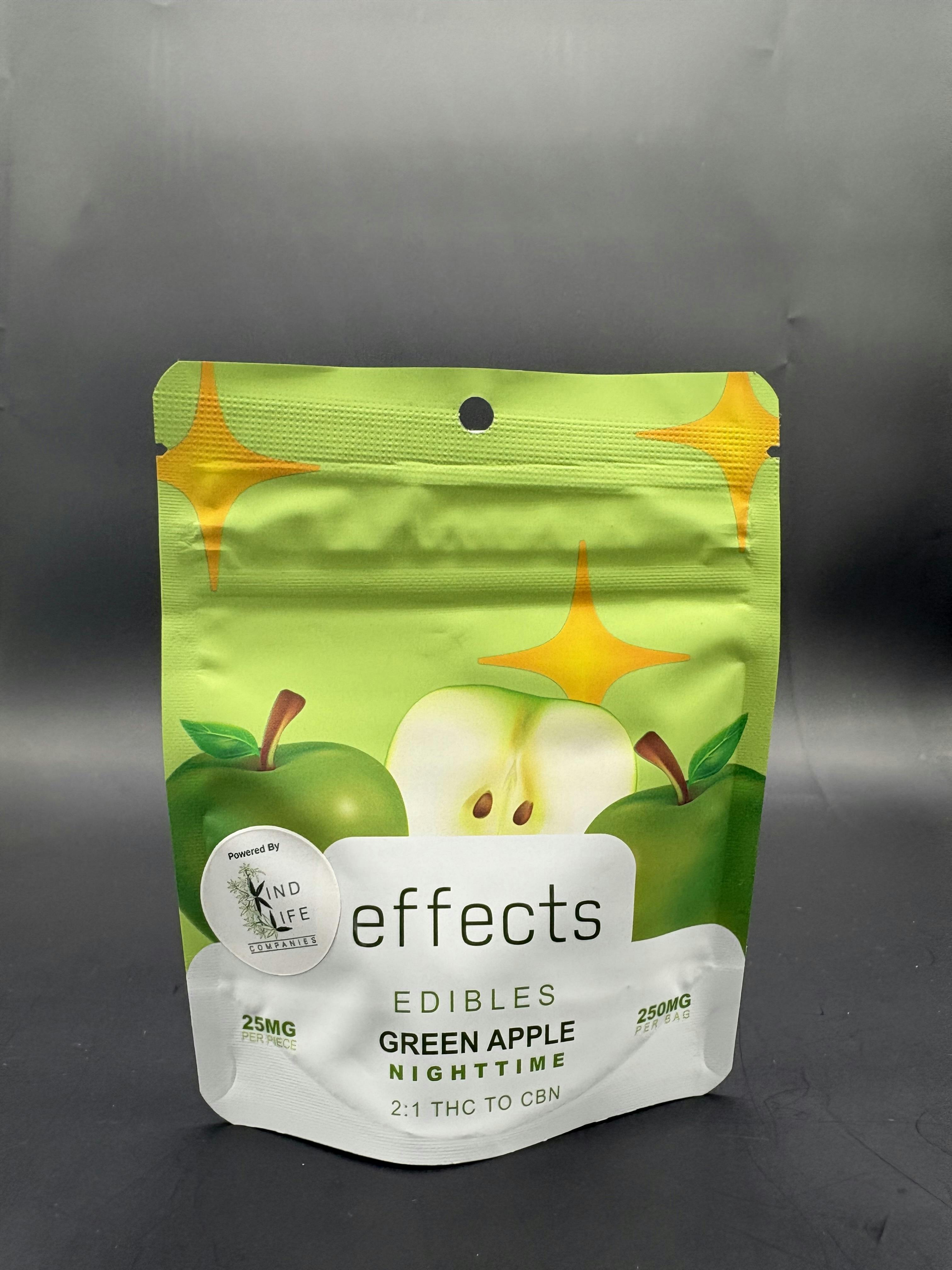 Effects - Green Apple - Nighttime - 250mg Gummies