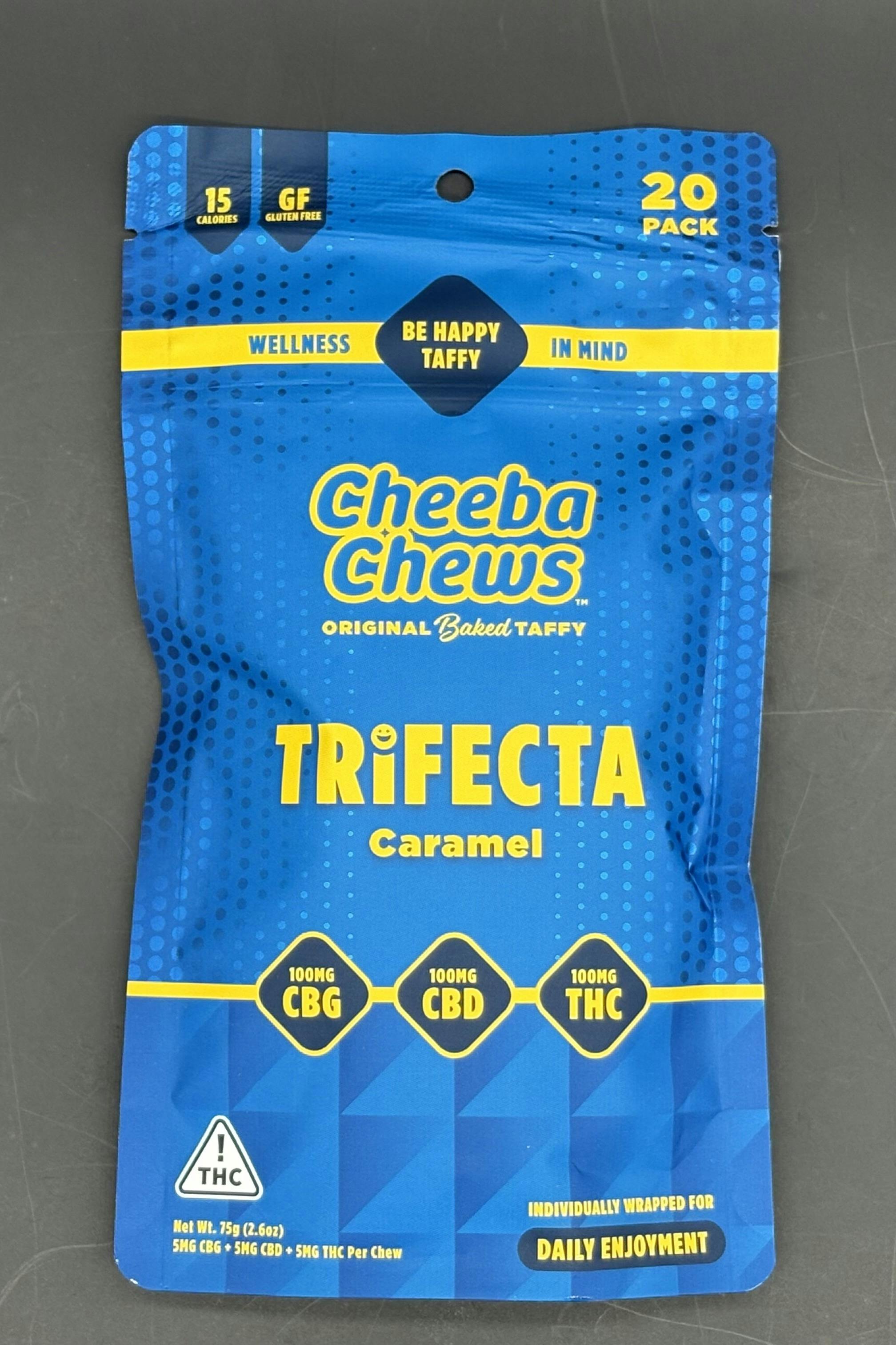 Cheeba Chews Trifecta Caramel 100mg 20 Pack