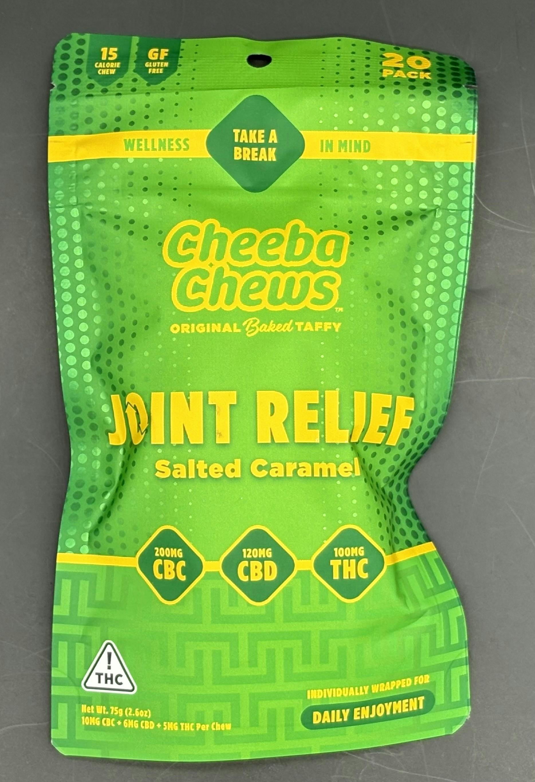 Cheeba Chews Joint Relief Salted Caramel 100mg 20 Pack