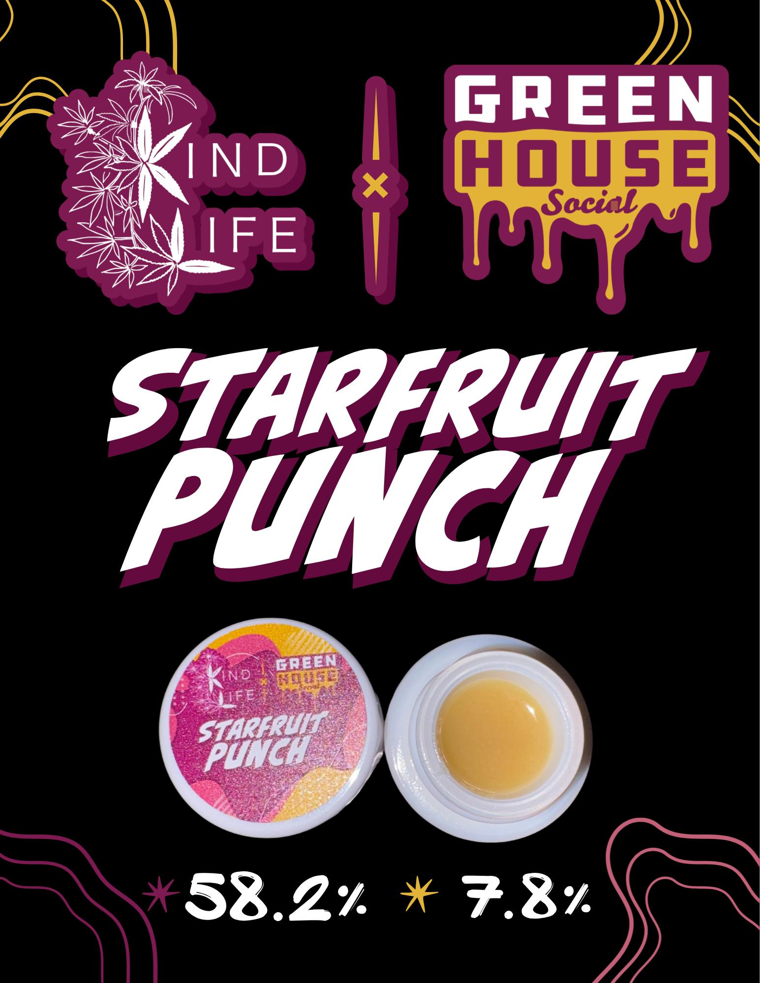 Greenhouse Social - Starfruit Punch - 1g Rosin
