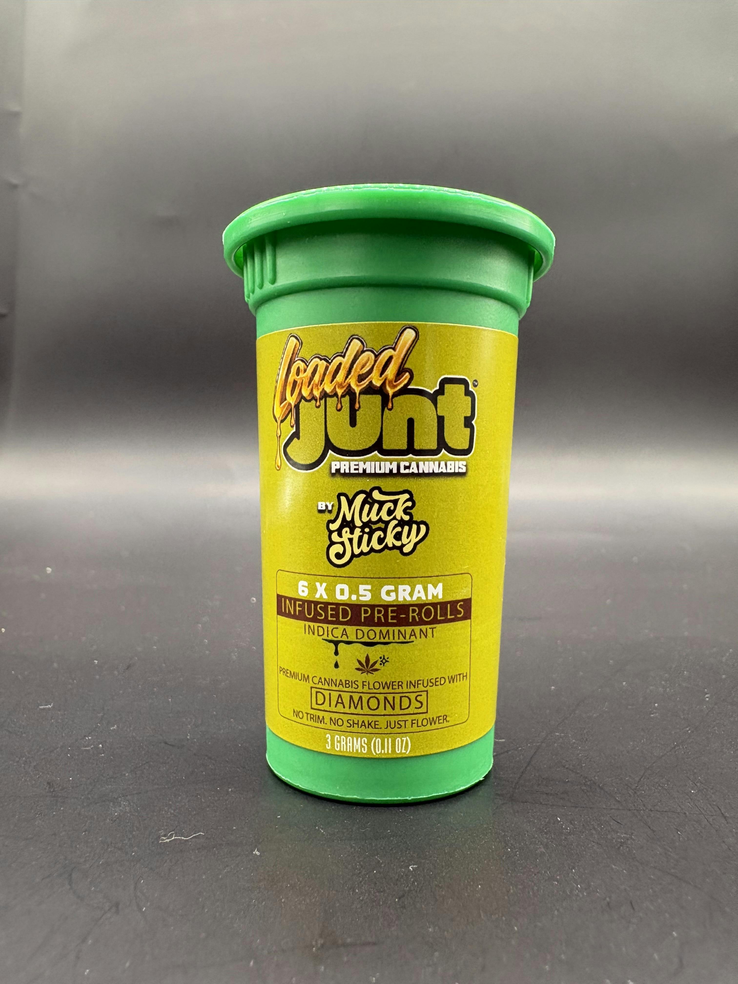 Loaded Junt - Neon Sunset x Hoss - (6 x 0.5g Infused Pre-Rolls)