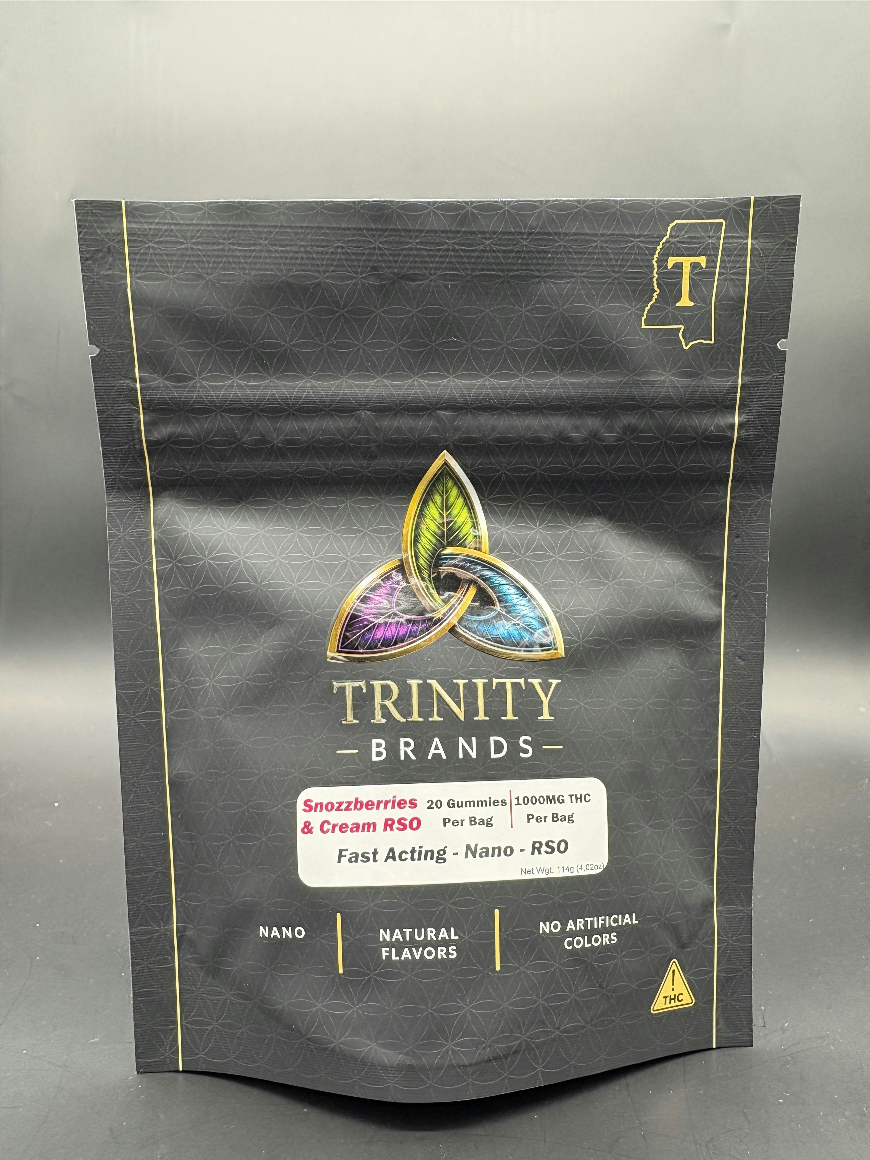 Trinity - Snozzberries & Cream RSO - 20ct 1000mg bags