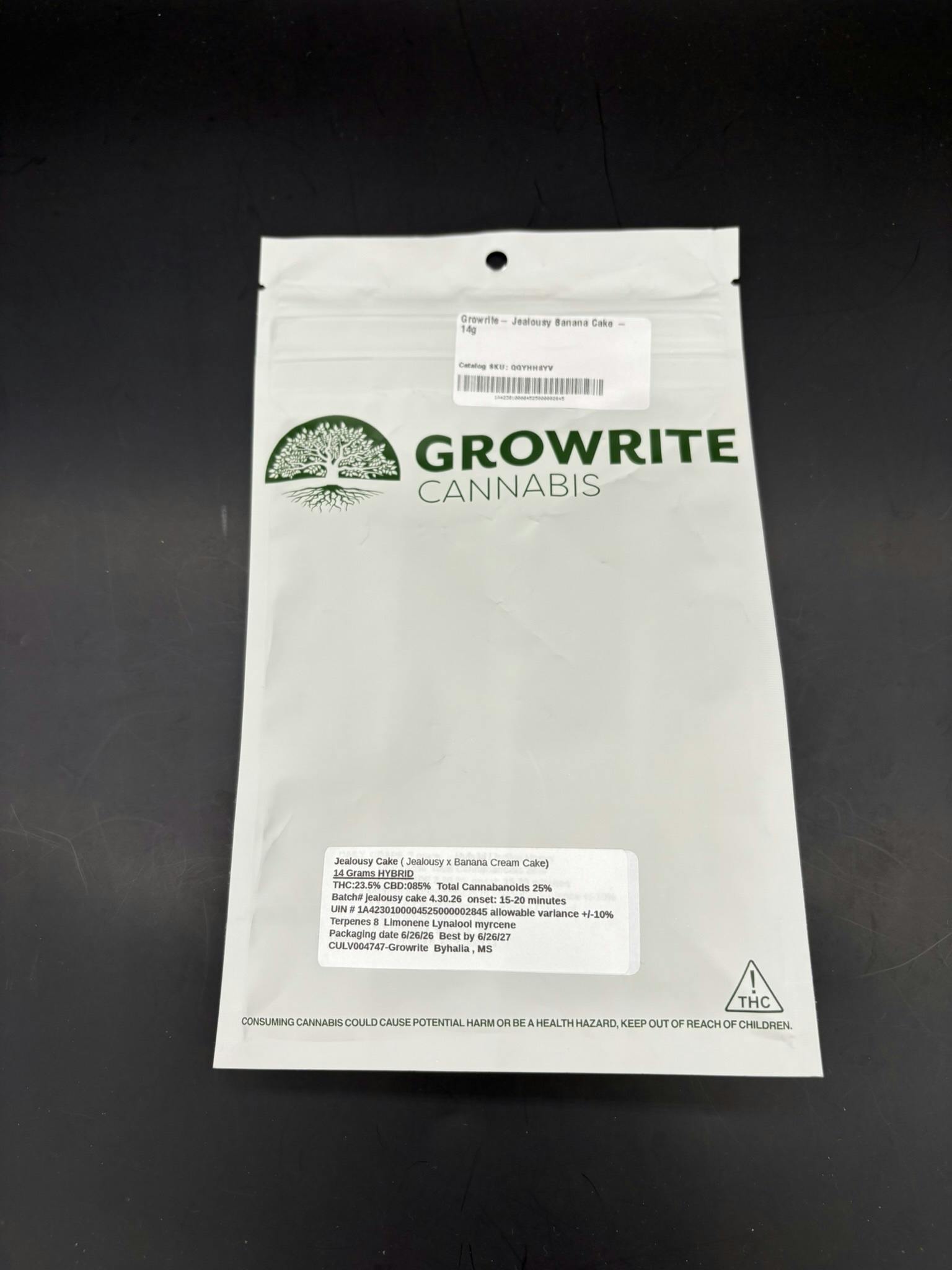 Growrite- Jealousy Banana Cake - 14g