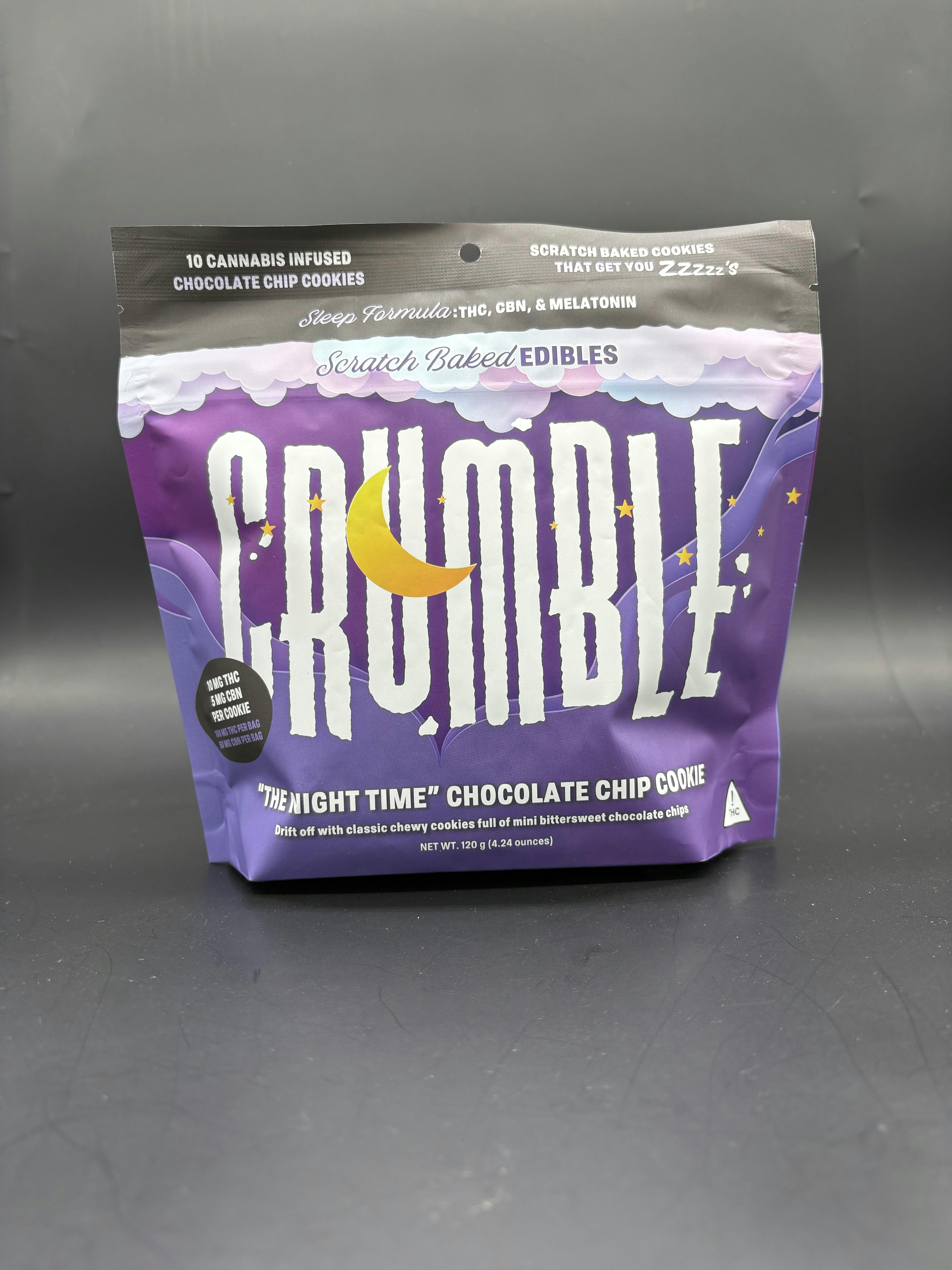 Crumble - Nightime Chocolate Chip Cookie 100mg 10 Pack