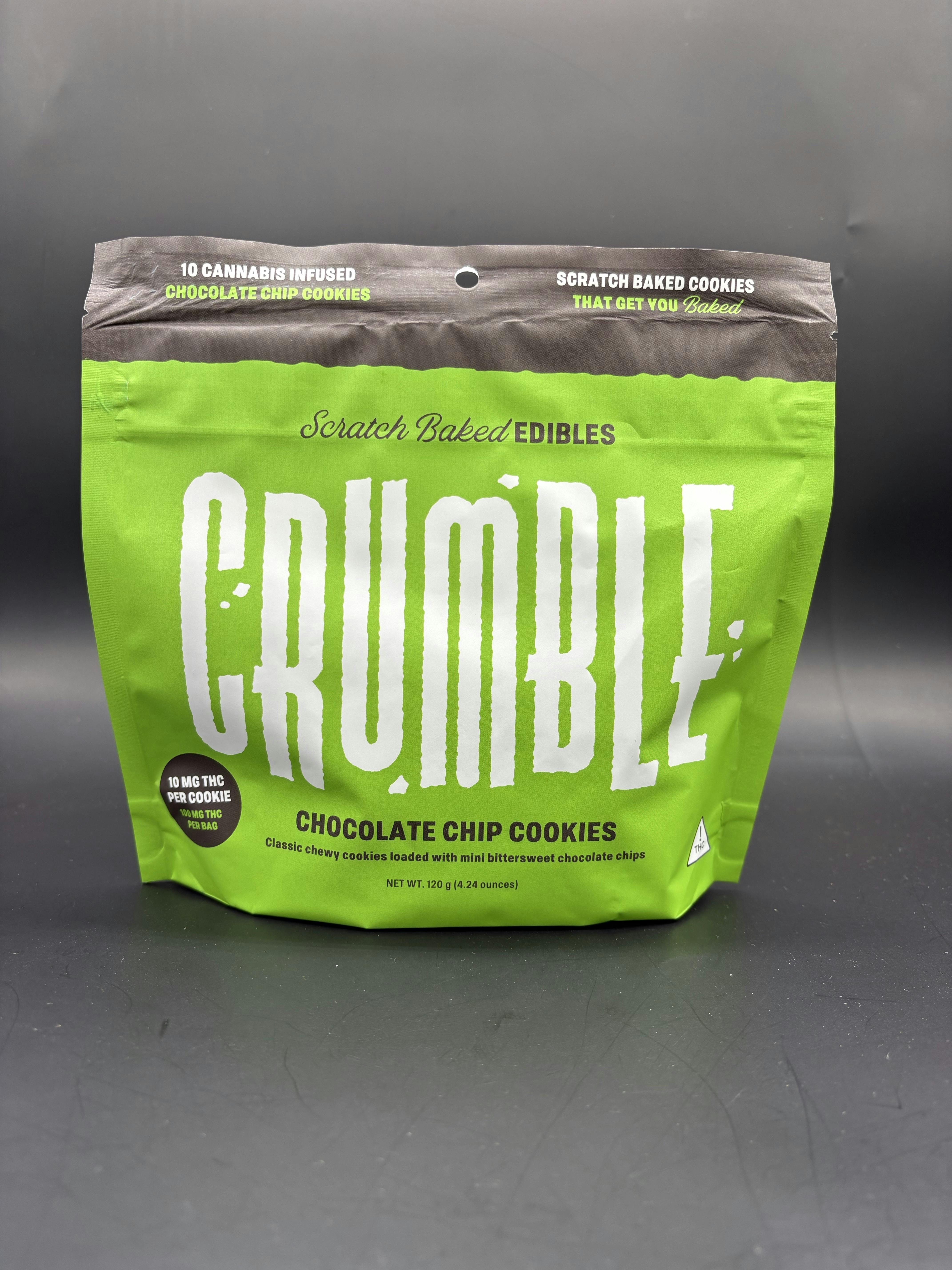 Crumble Chocolate Chip Cookie 100mg 10 Pack