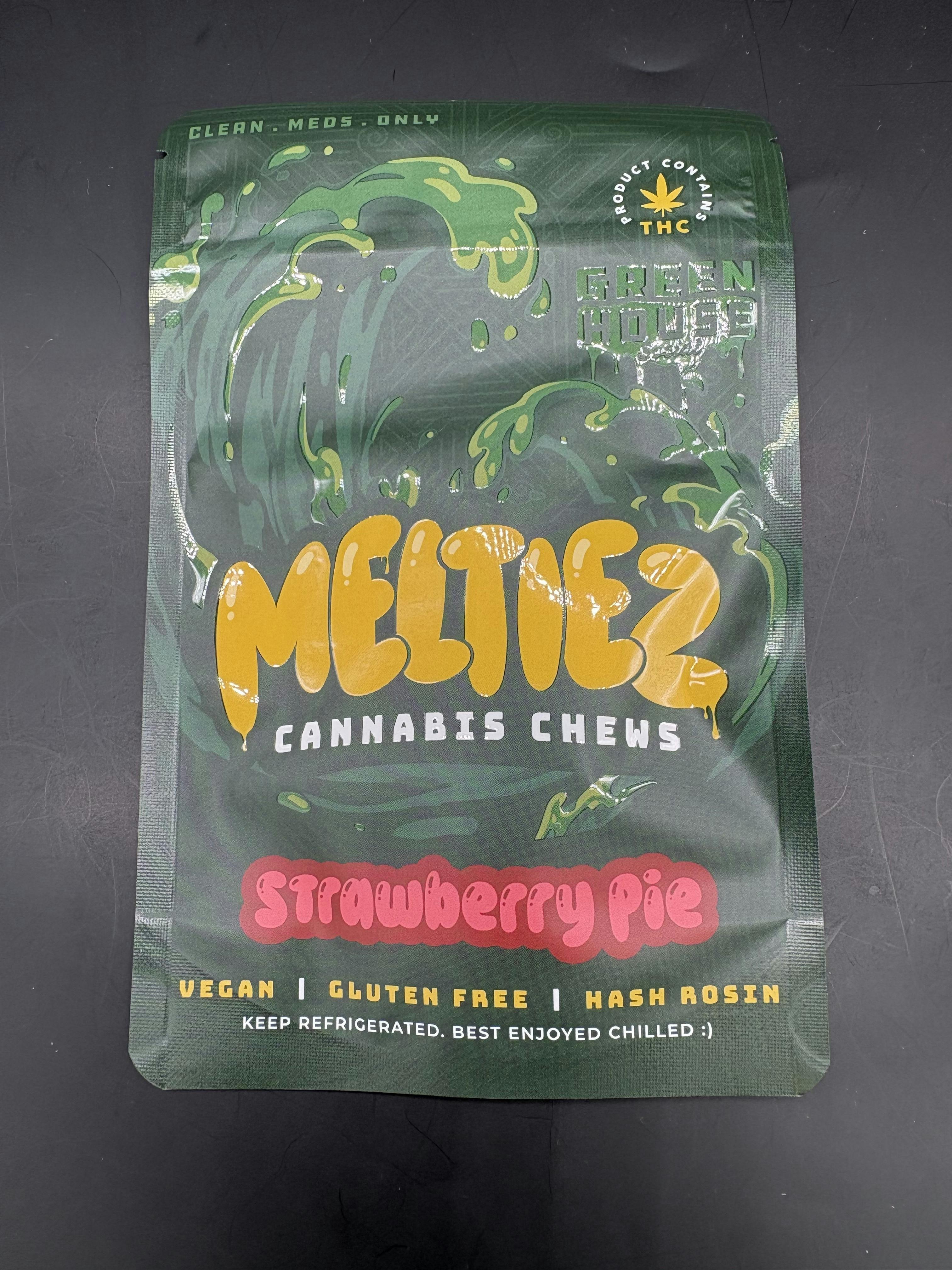 Greenhouse Social - Meltiez- Strawberry Pie - 100mg Rosin Chews