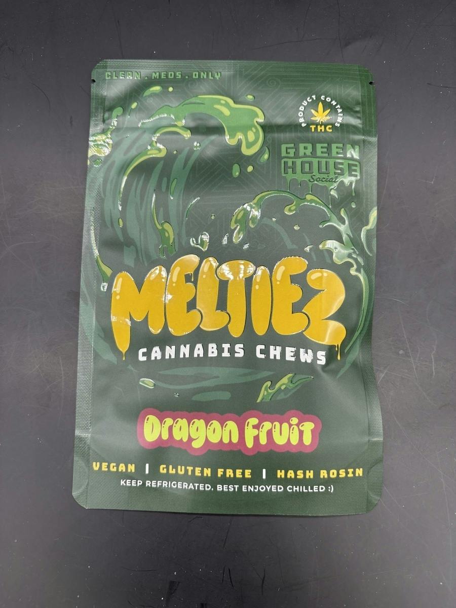 Greenhouse Social - Meltiez- Dragonfruit - 100mg Rosin Chews