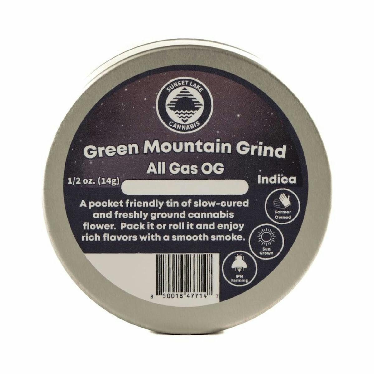 All Gas OG - 1/2oz Green Mountain Grind - Indica