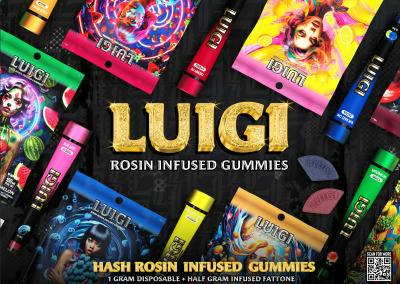 LUIGI- STRAWBERRY 10PC (10MG/100MG) EDIBLE [S]
