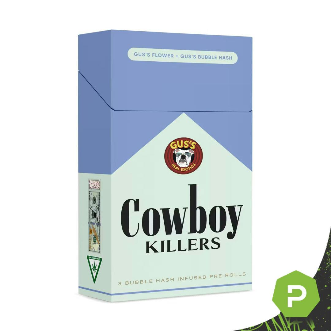 Cowboy Killers | Z Note$ | Hash Infused Joints | 1g ea | 3pk