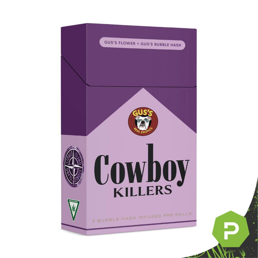 Cowboy Killers | Stoned Island | Hash Infused Joints | 1g ea | 3pk