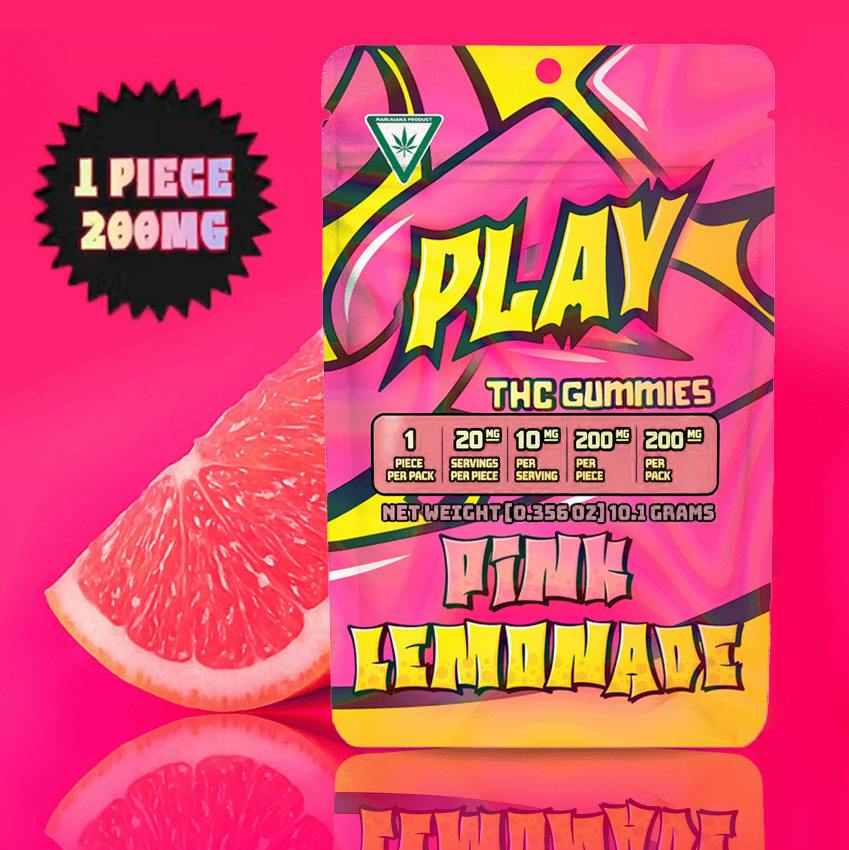Play - 200mg Single Dose Gummy - Pink Lemonade