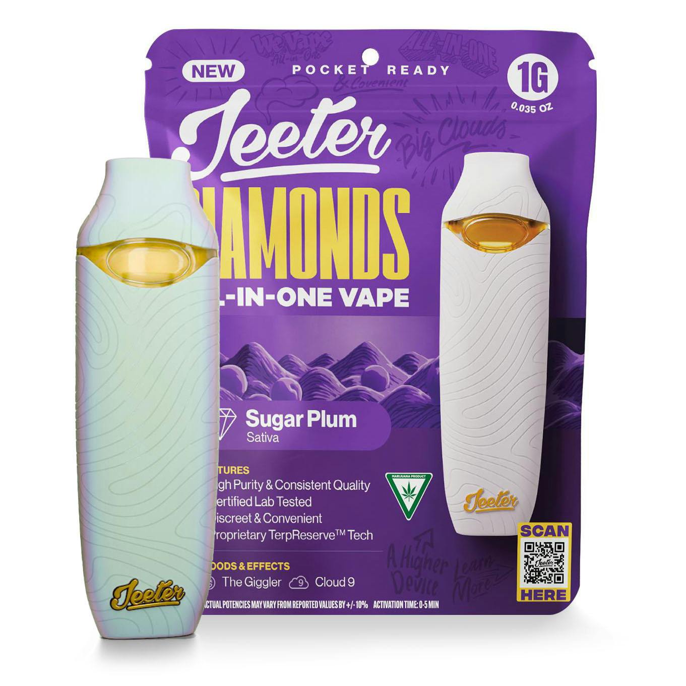 Jeeter - 1g Liquid Diamond Disposable Vape - Sugar Plum