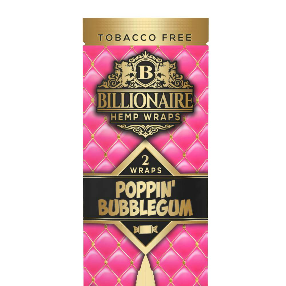 Billionaire | 2pck Hemp Wrap | Poppin' Bubblegum