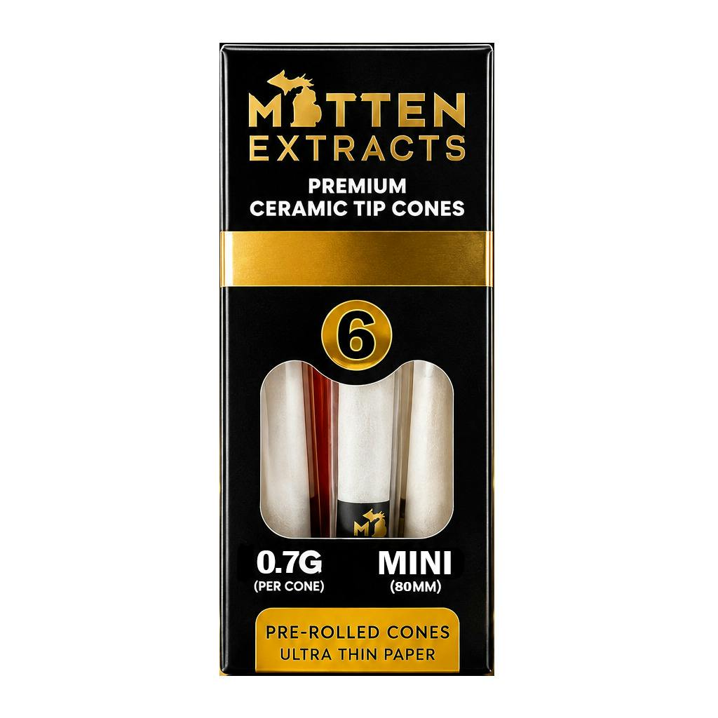 Mitten Extracts - 6-Pack Ceramic Tip Cones - Mini