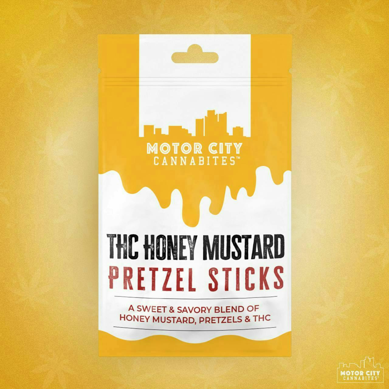 Motor City - 200mg Pretzel Sticks - Honey Mustard