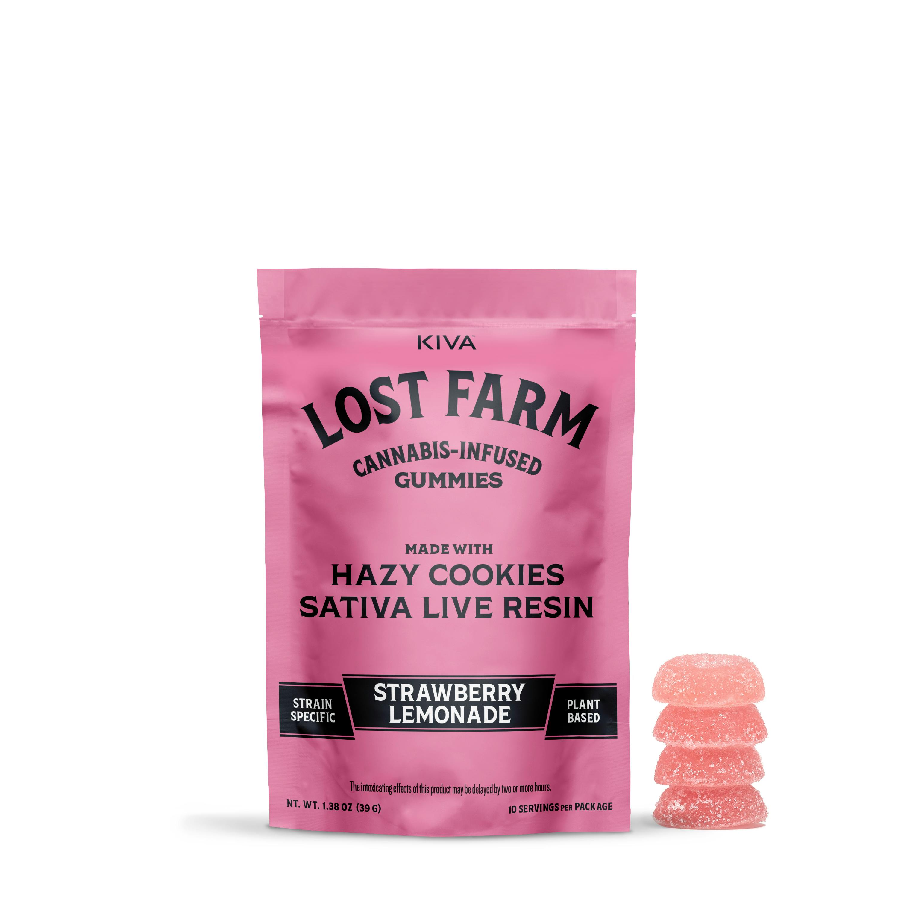 Strawberry Lemonade x Hazy Cookies | Live Resin Gummies | 10pk/100mg