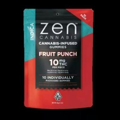 Fruit Punch Indica 10-Pack Gummies