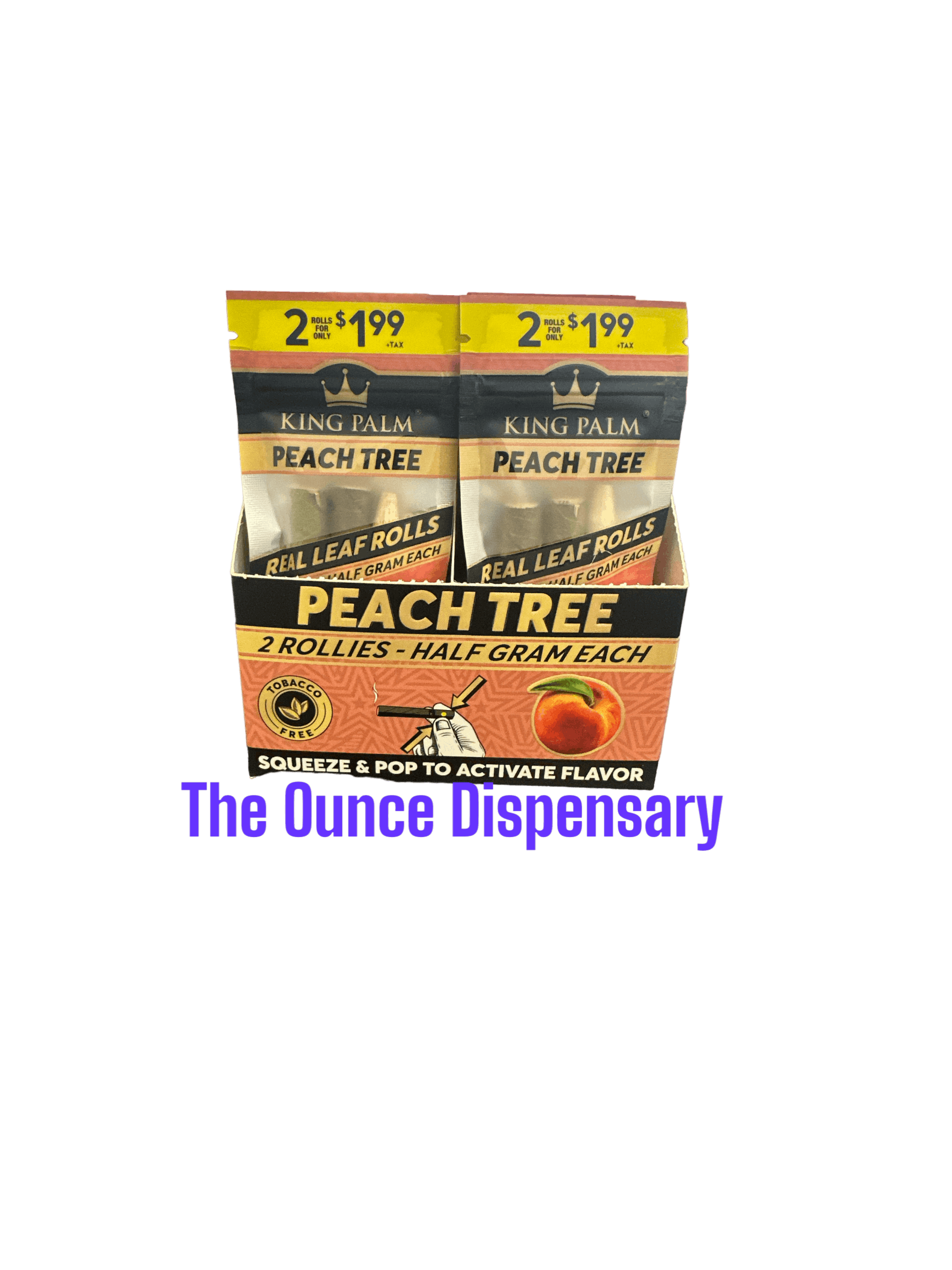 King Palm - Leaf Roll. Peach tree. King Palm