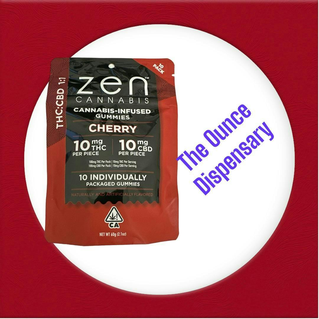 Cherry 1:1 THC:CBD 10-Pack Gummies