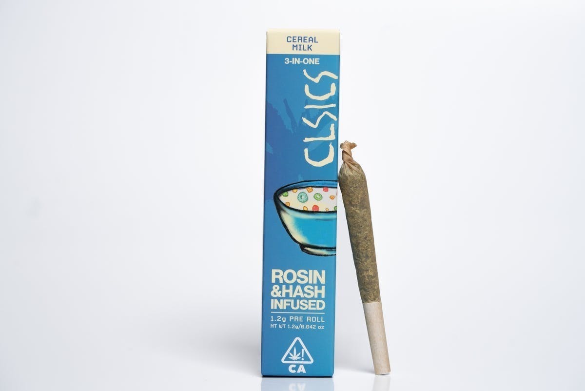 CLSICS Rosin & Rosin Infused Pre Rolls: Cereal Milk