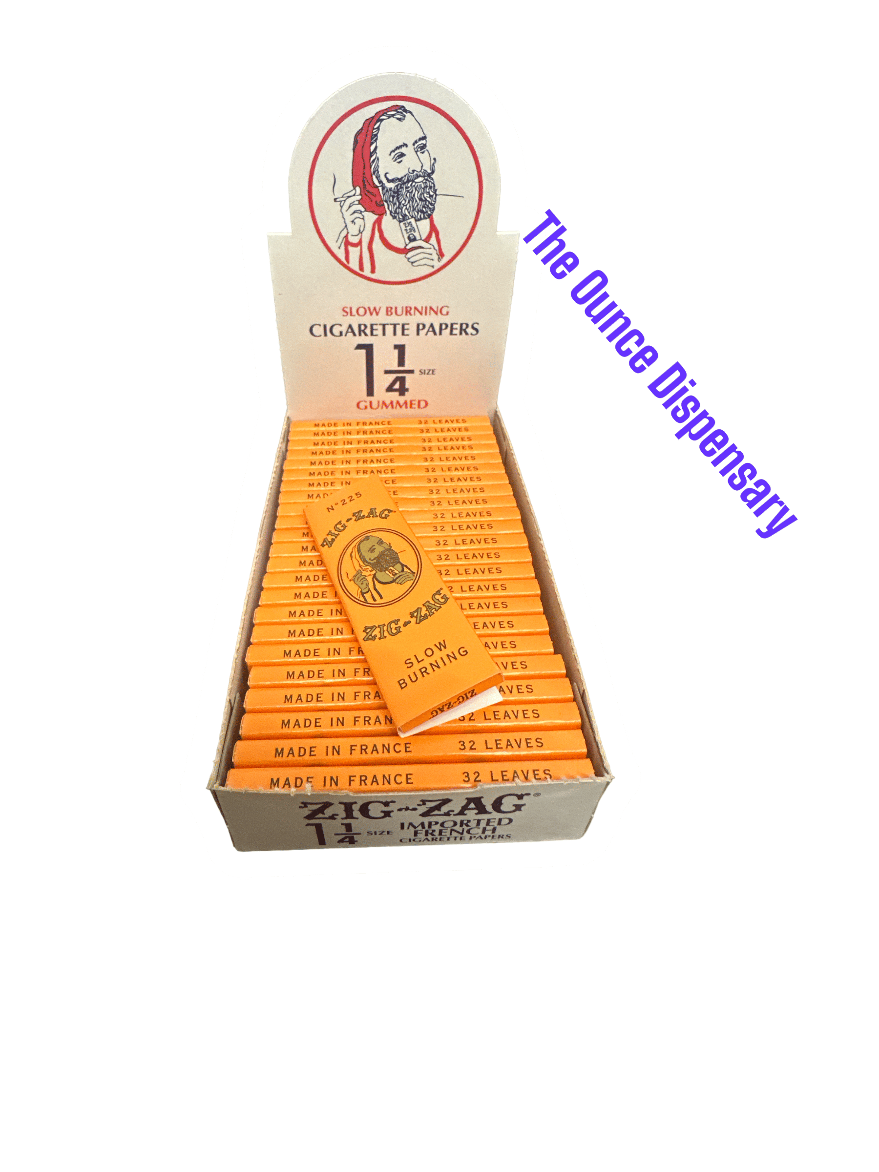 Zig Zag - Slow Burning 1 1/4 size Gummed Cigarette Paper