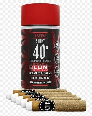 - STRAWBERRY COUGH - .5G 40's Infused Mini Blunt 5 Pack