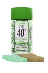 - STRAWNANA - .5G 40's Infused Preroll 5 Pack