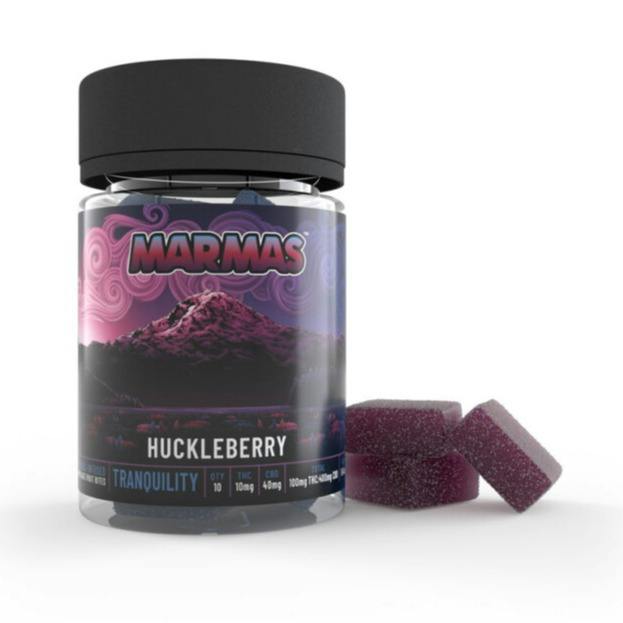 CBD 4:1 Huckleberry Fruit Bites 500mg - Marmas