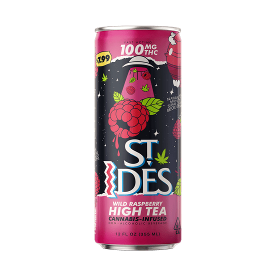 ST IDES - THC BEVERAGE - WILD RASPBERRY - 100MG