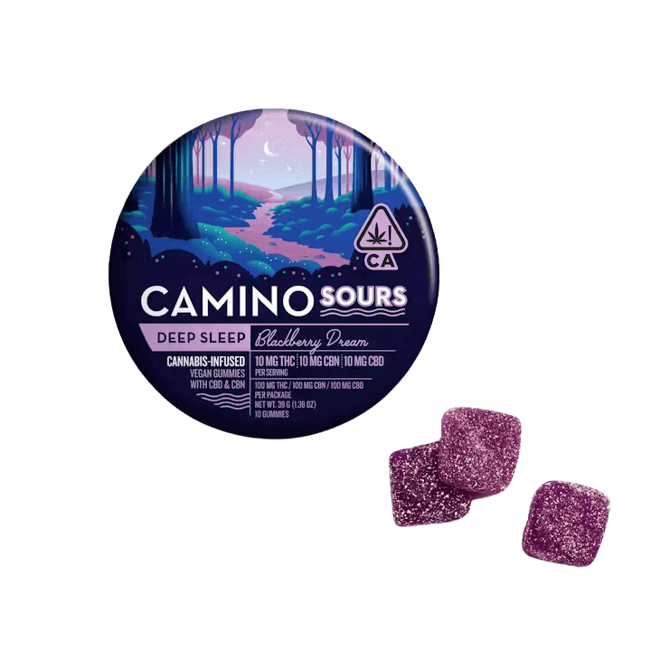 100mg 10:3 Sour Blackberry CBN Deep Sleep Gummies