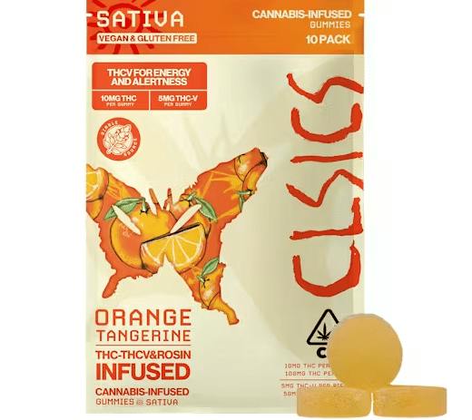CLSICS - 20mg 2pk Orange Tangerine Live Rosin Infused Gummies