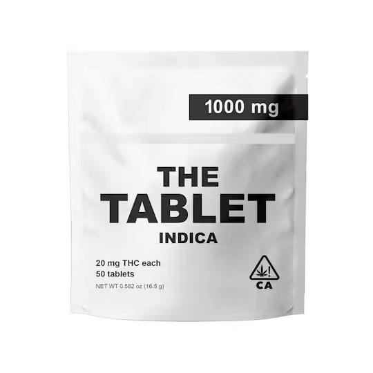 THE TABLET - THC CAPSULE - INDICA 20MG 50PC - 1000MG