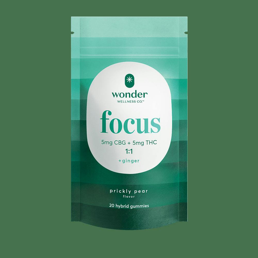 Wonder Focus Prickly Pear Gummies 1:1 CBG/THC (40 x 5mg)