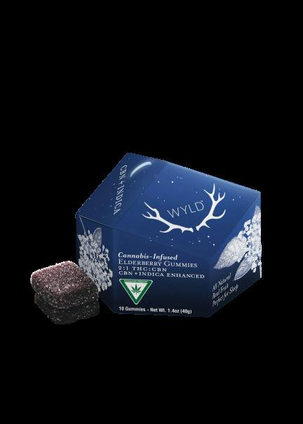 Wyld Elderberry 2:1 THC/Cbn Gummies (10 x 10mg)