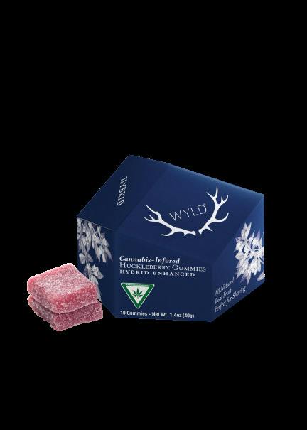 Wyld Huckleberry Hybrid Gummies 100mg (10x10)