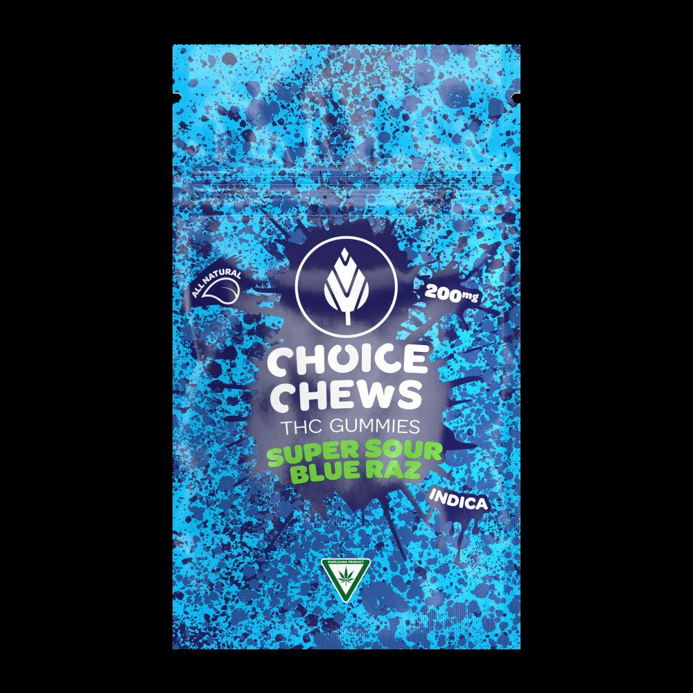 Super Sour Blue Razz | Soft Chew | 200mg (10pk) cannabis product