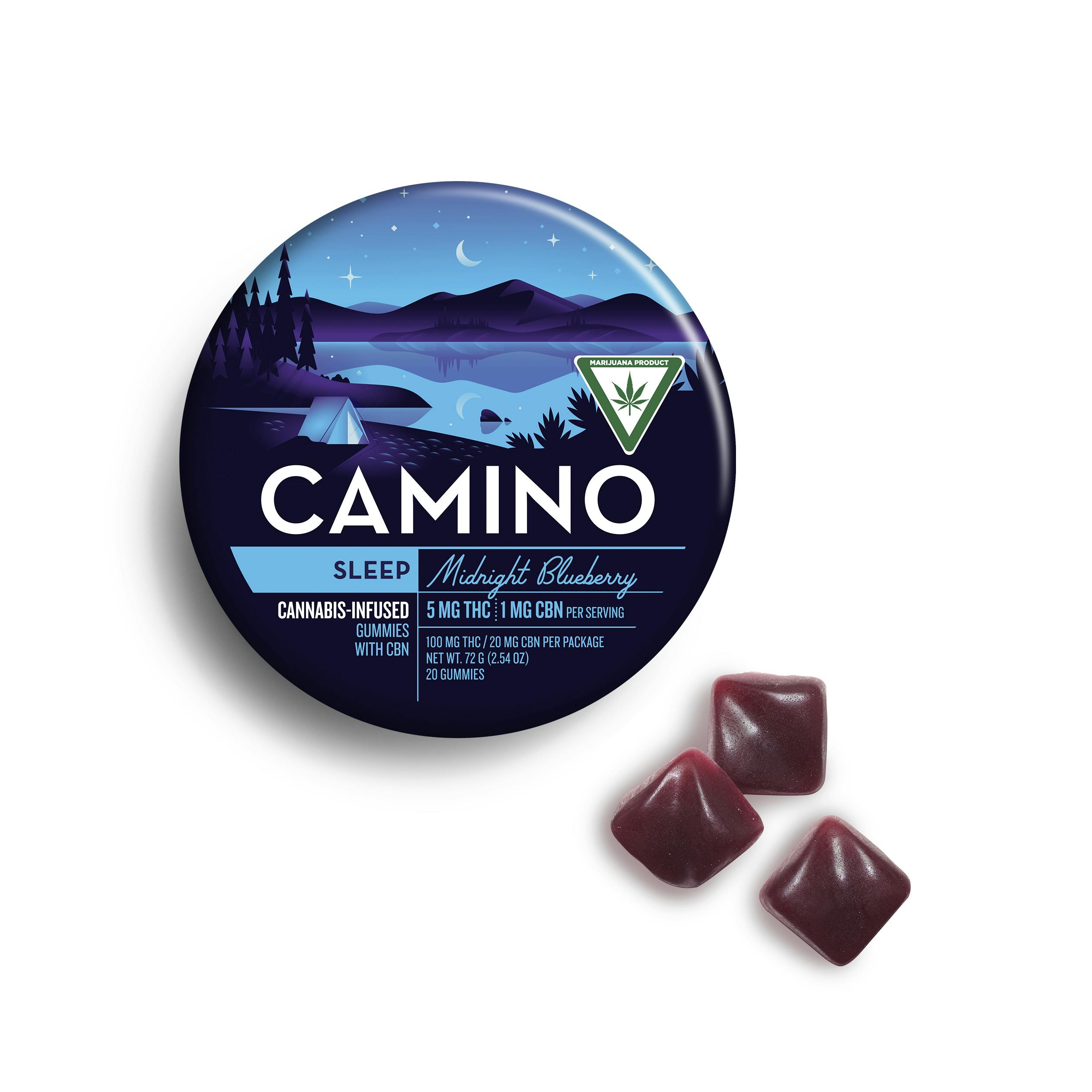 Midnight Blueberry | 5:1 THC:CBN | Gummies | 200mg (10pk) cannabis product