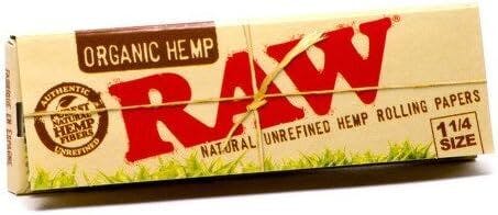 Raw- Organic Hemp 1-1/4 Size Rolling Papers
