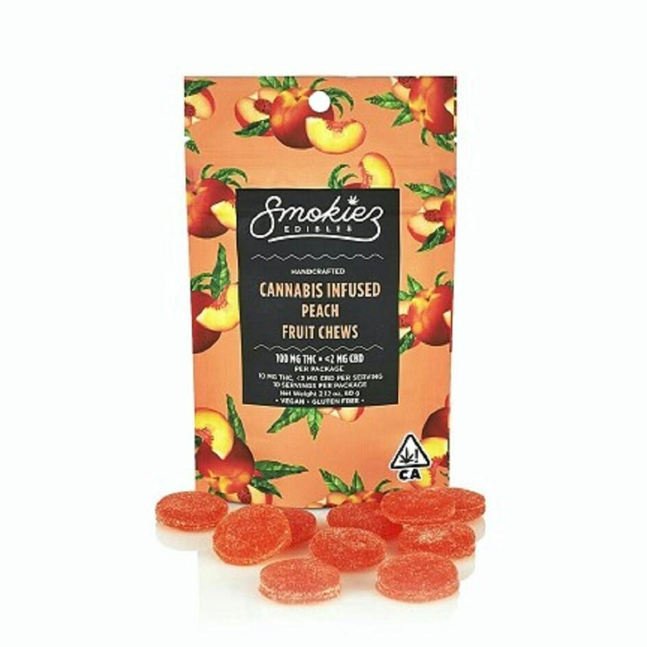 Smokiez Edibles - Peach - 100mg Fruit Chews - 60 g